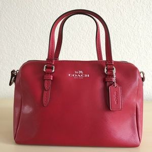 Coach Red Crossbody Mini Satchel
